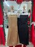 Women Satin Spaghetti Straps Long Dress